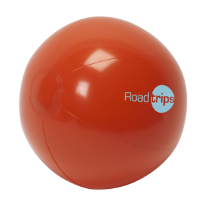 Branded Beach Balls: Red With Logo