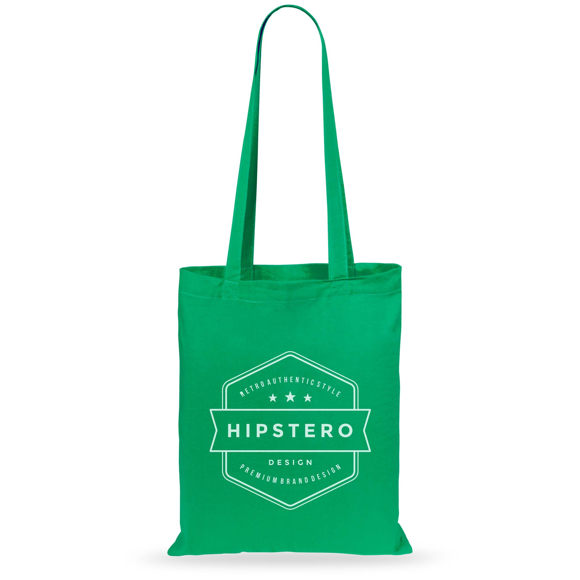 Branded Green Cotton Tote Bag
