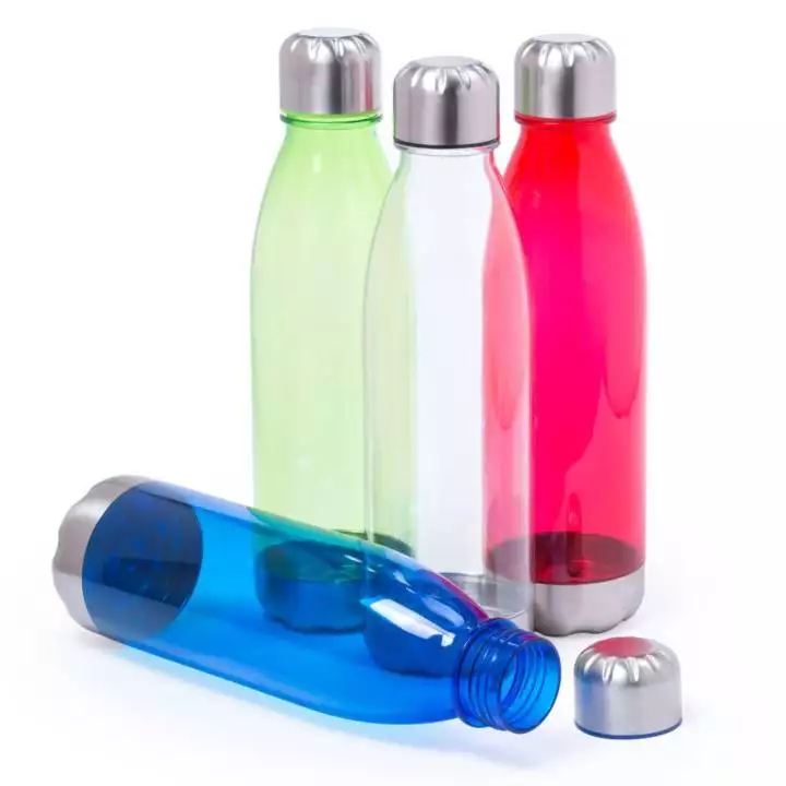 600ml BPA Free Branded Water Bottle | Red, Blue, Lime Green, Clear