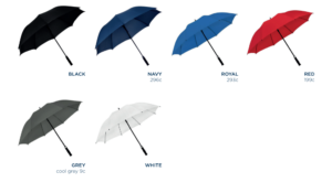 Branded Golf Umbrella Colour Options