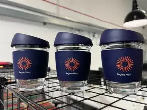 Branded Drinkware for Beyond Now Pantone Matched Claro Cups