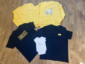 Picture of Clothing of Jumper, T-shirt and Baby Grow with Butternut Box Branding