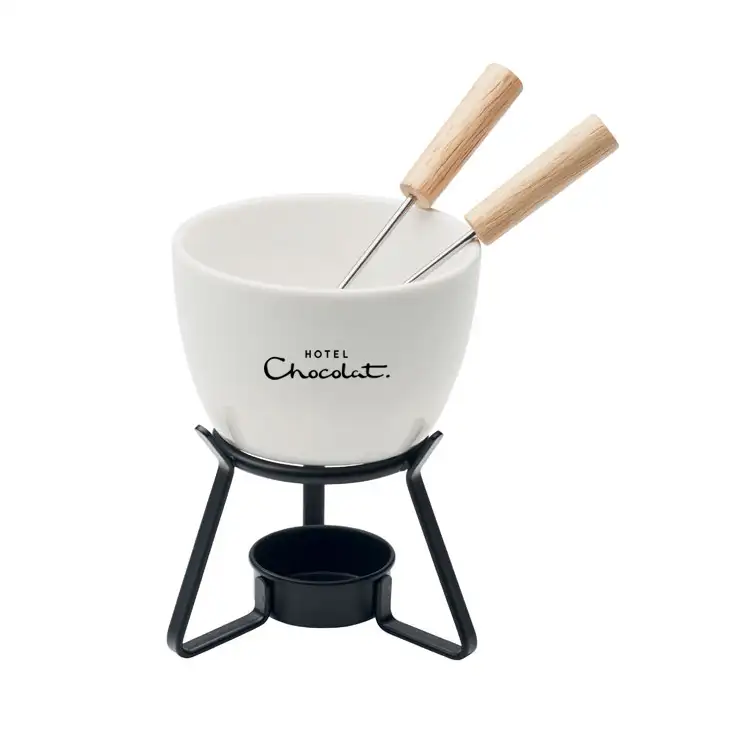 Logo Branded Ceramic Fondue Set