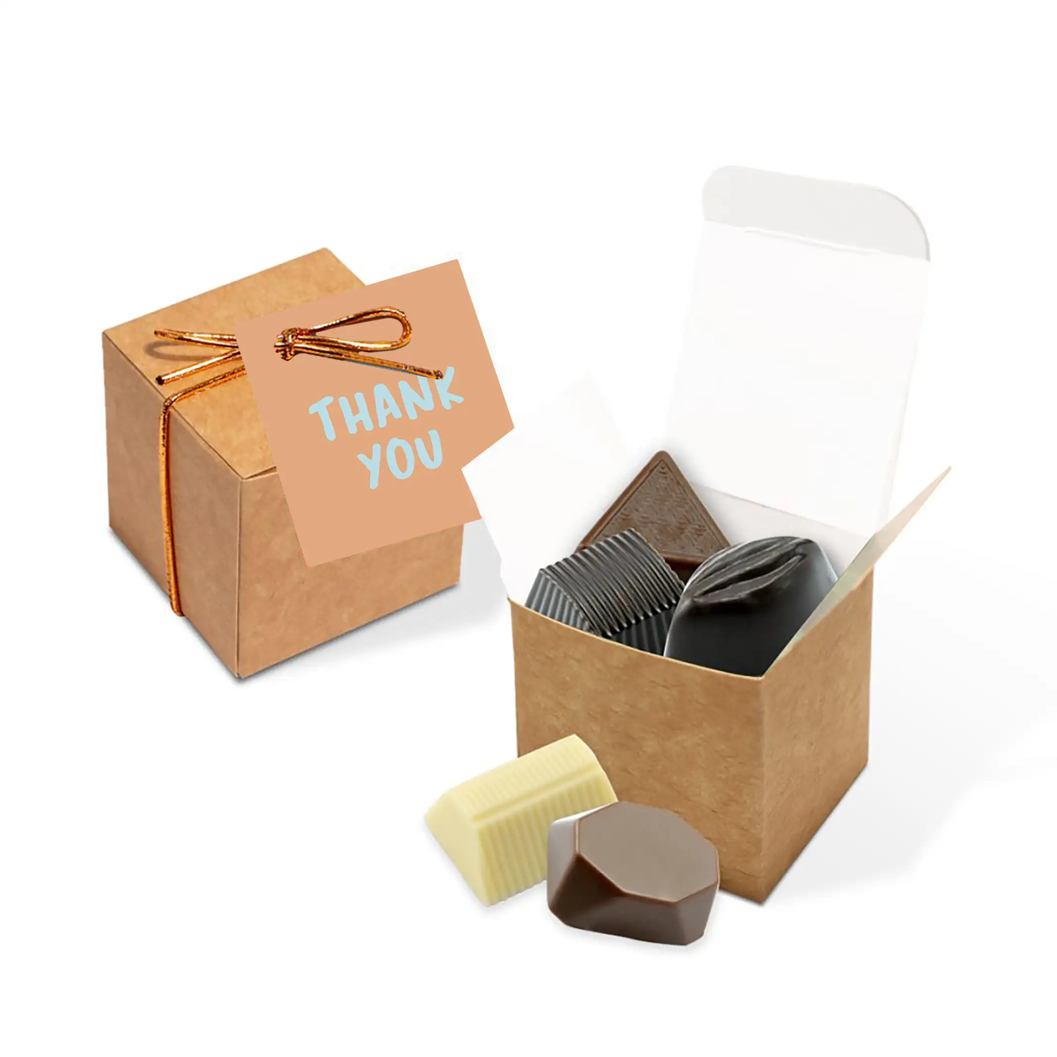 Chocolate Truffle Kraft Cube