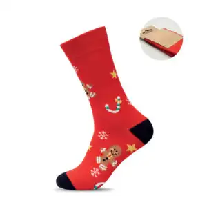 Red Branded Christmas Sock