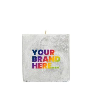 Branded Candle With Full Colour Print