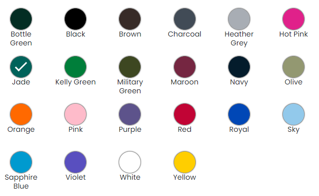  Branded Hooded Jumper Colour Options