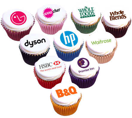 Logo Branded Cupcakes