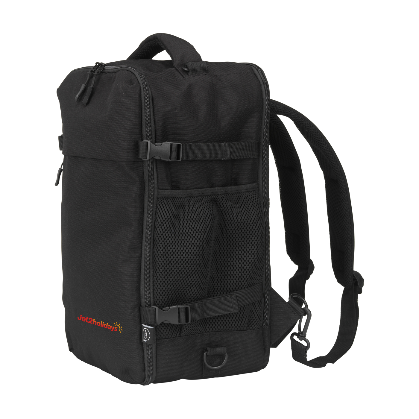 Black Logo Branded Cabin Bag