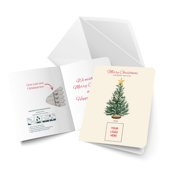 Logo Branded SeedStick Christmas Cards