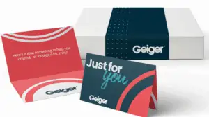 Veya staff gift card packaging