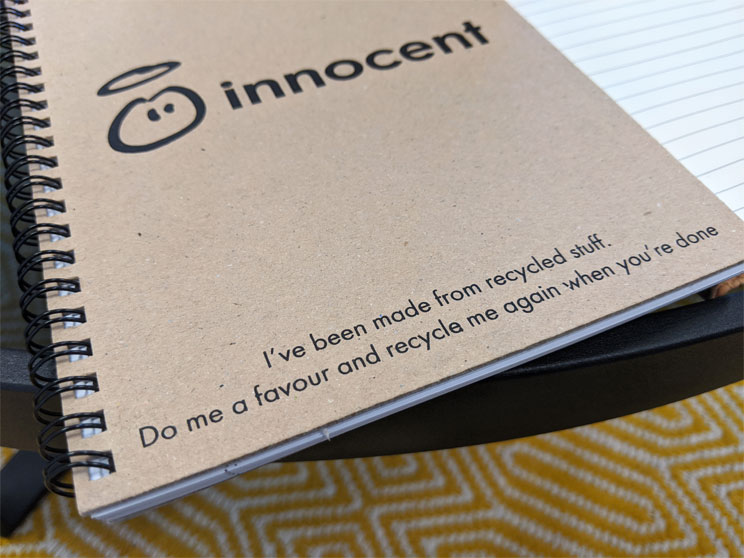 Innocent Drinks Branded Notebook