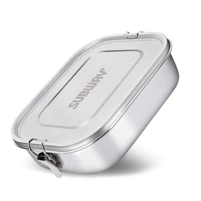 Branded Reusable Steel Lunchbox With Engraved Logo