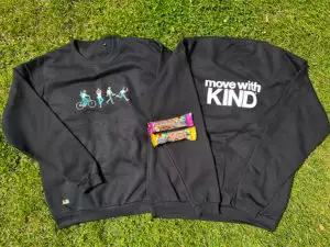 Custom Printed Promotional Sweatshirts for their #movewithKIND marketing campaign