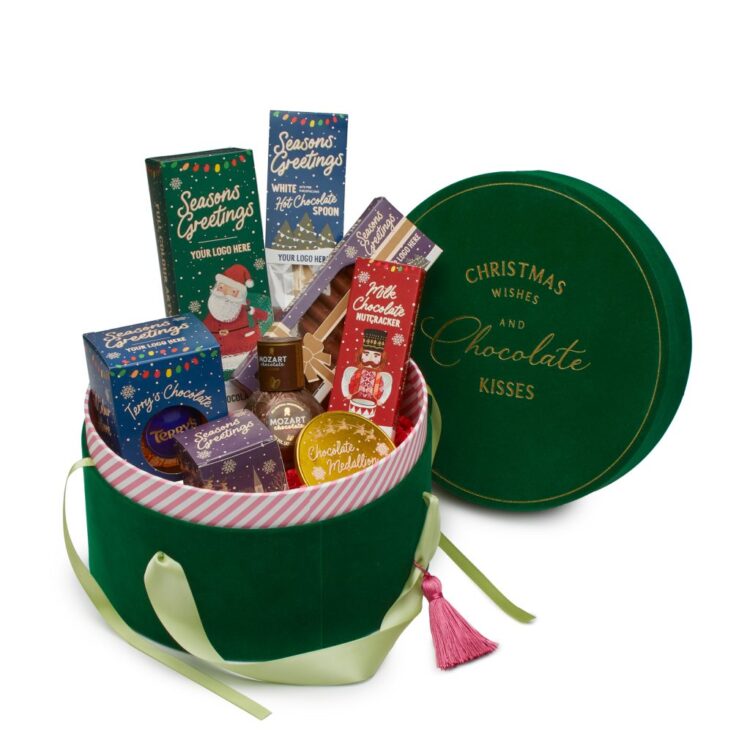 Luxury Christmas Chocolate Hat Box