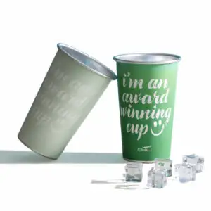 Promotional Chili Kop Colour Changing GRS Recycled Aluminium Cup