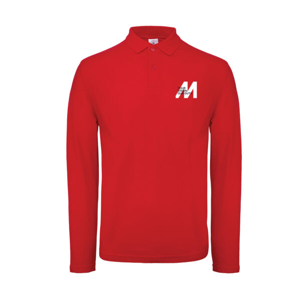 Branded Long Sleeve Polo Shirt