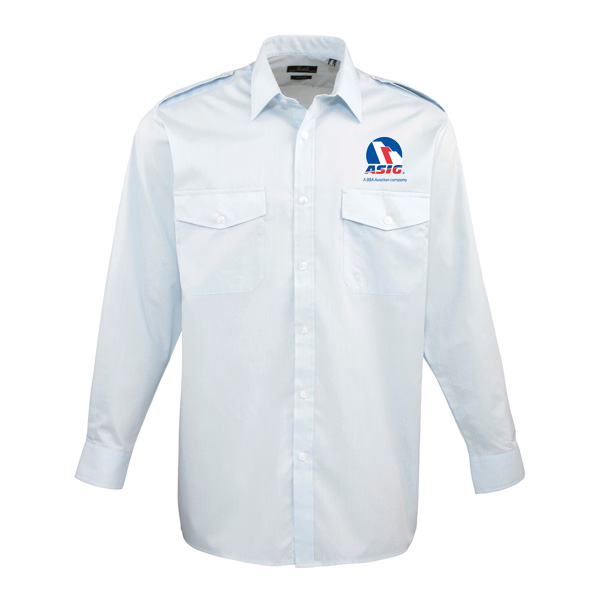 Long Sleeve Pilot Style Shirt