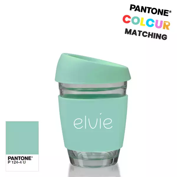 Pantone Matched Glass Coffee Cup