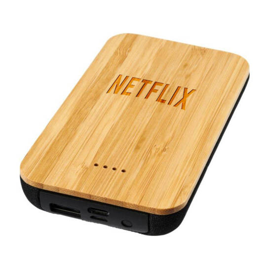 Logo Branded Bamboo Powerbank