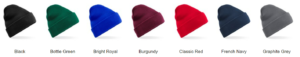 Recycled Beanie Colours