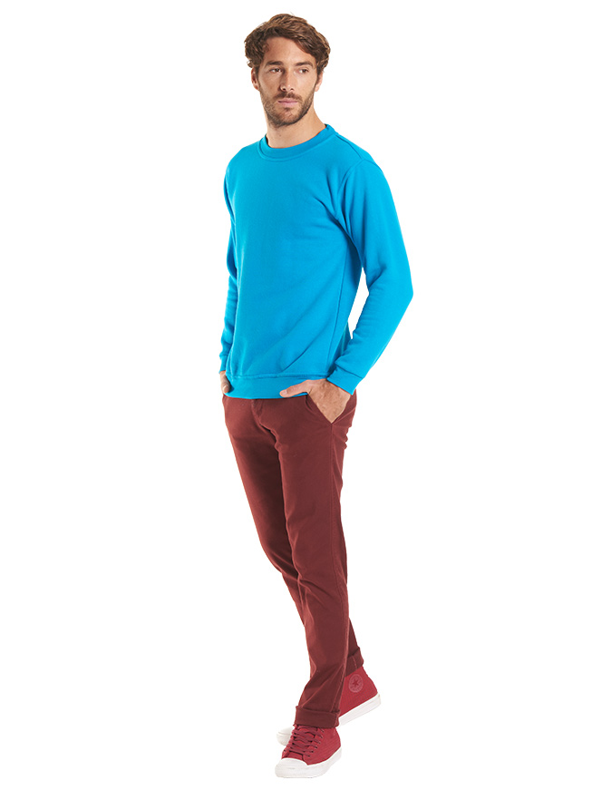 Custom Printed Blue Sweatshirt