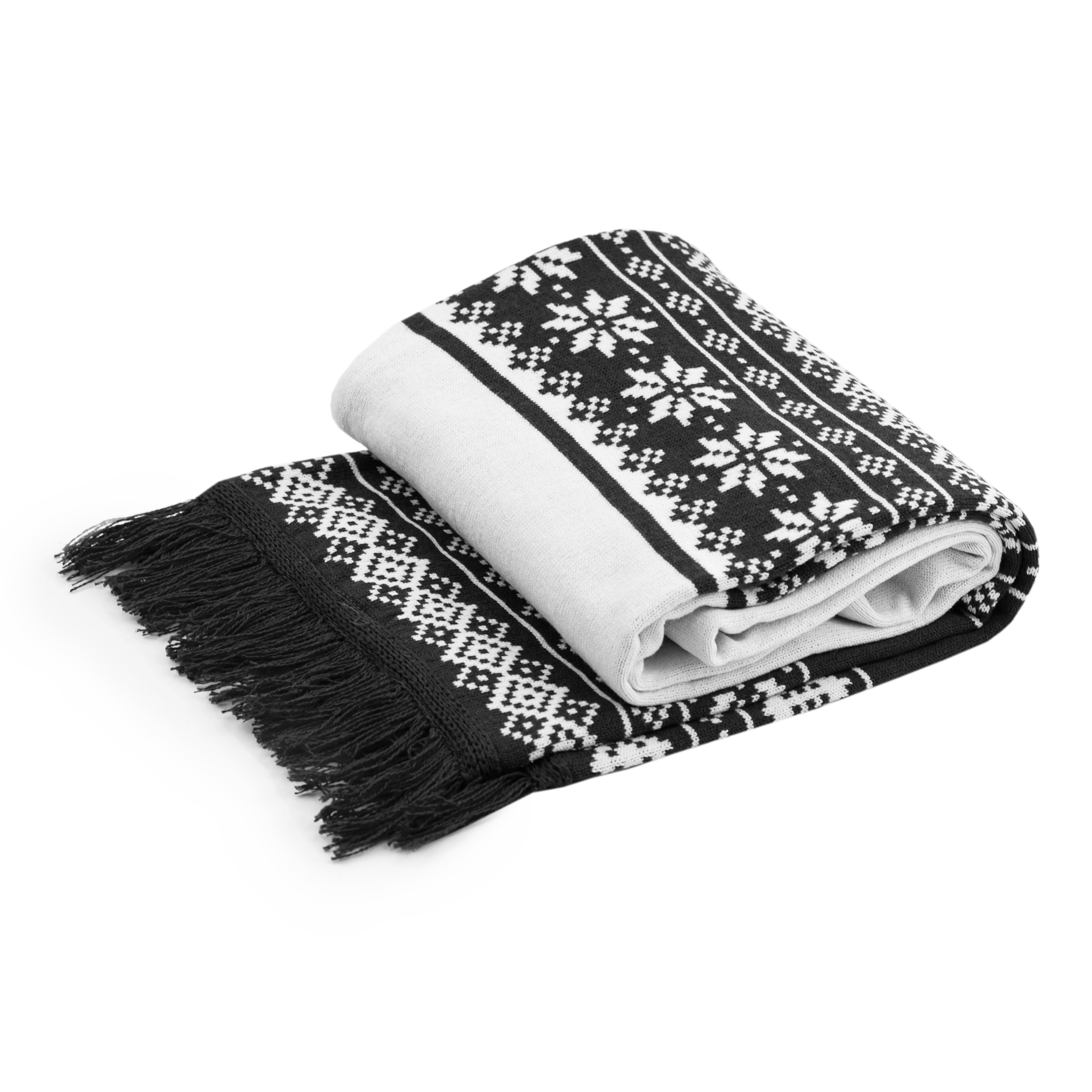 Upcycled Knitted Scarves 2 Black Copy