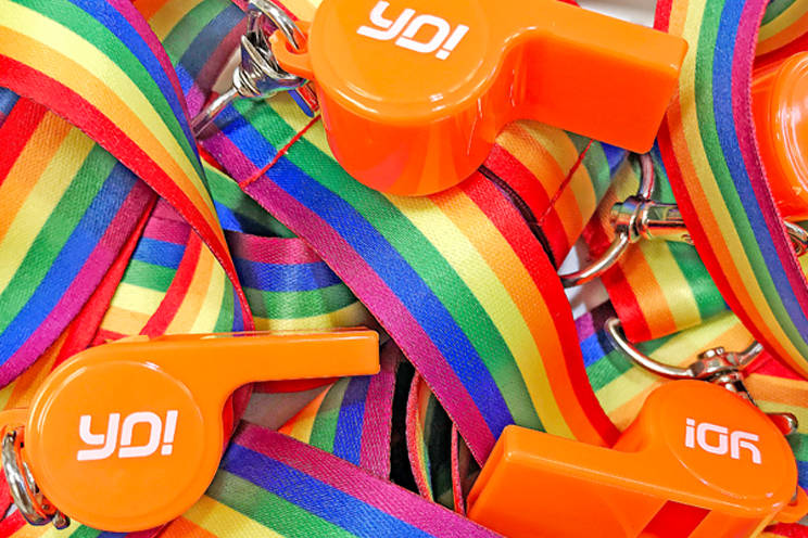 London Pride Merchandise Rainbow Whistles Yo!