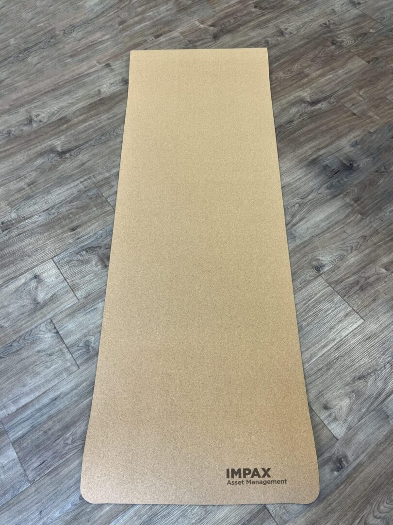 Mindful Cork Yoga Mat For Impax Asset Management 