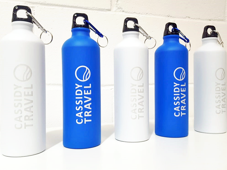 Aluminium Water Bottles Logo Printed