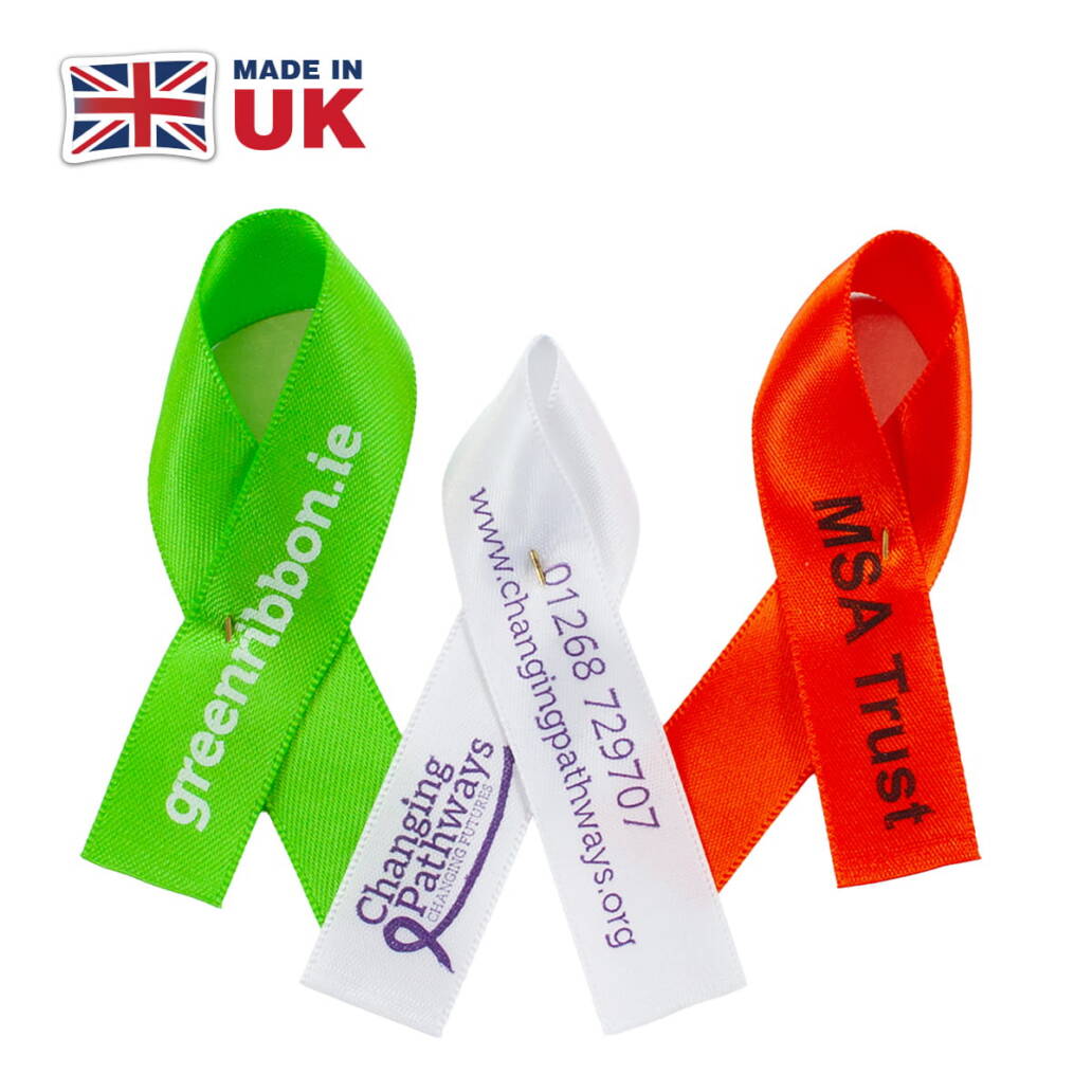 Branded Campaign Ribbons | Printed Awareness & Charity Ribbons