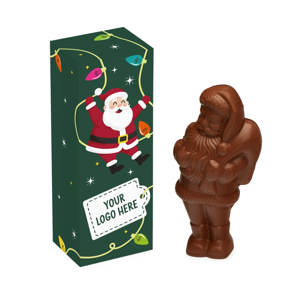 Eco Flip Top Box Milk Choc Santa Main