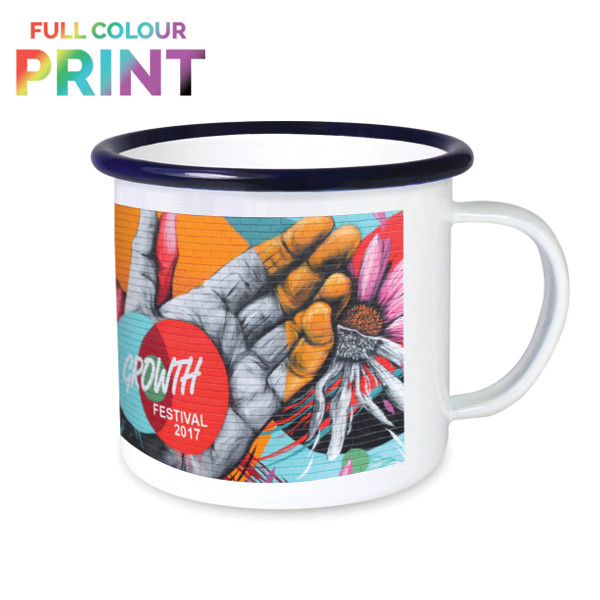 Full Colour Print Enamel Mug