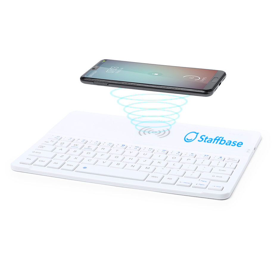 Branded Wireless Keyboard With Charging Mat