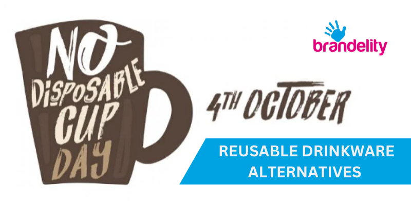 No Disposable Cup Day Banner