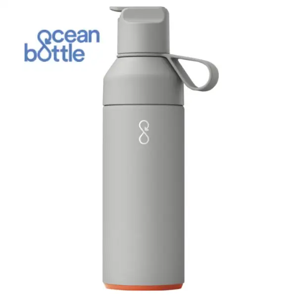 Ocean Bottle Go 500Ml Vacuum Insulated Water Bottle In Grey With Logo Printing