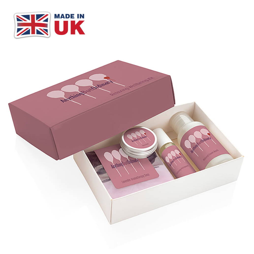 Branded Relaxing Wellbeing Set - Custom Printed Gift Box