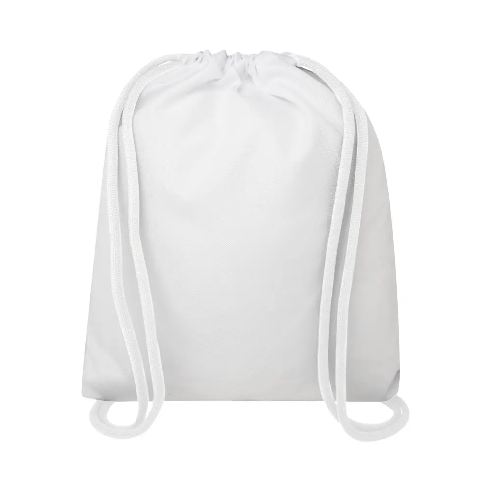 Fully Printed Rpet Drawstring Bag. White Without Printing