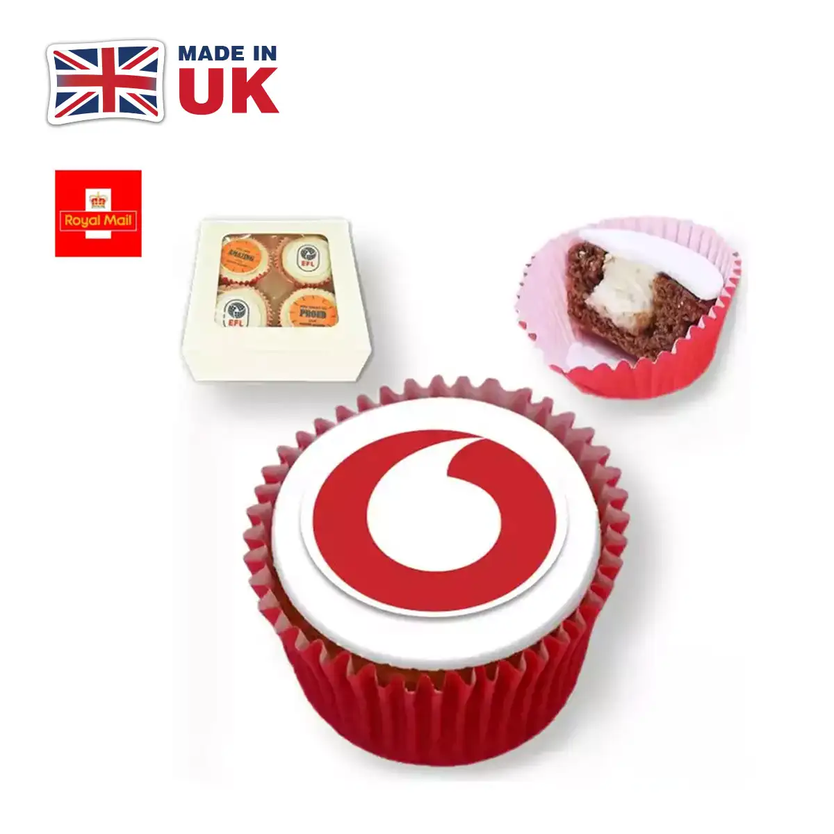 Logo Branded Cupcake Corporate Letterbox Gift