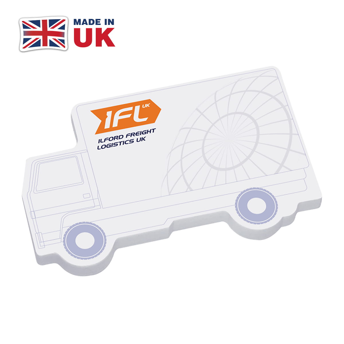 Sticky-Smart™ Shape Sticky Notes - Promotional Sticky Notes In Lorry Shape